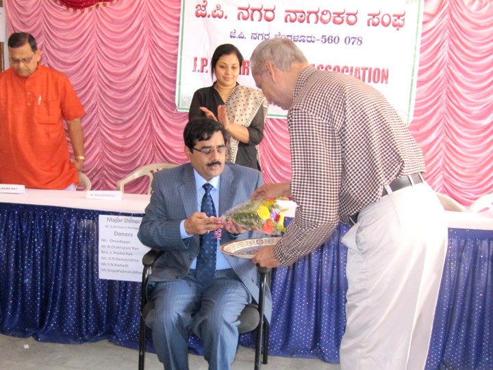 Dr. Y.L. Rajashekar at JP Nagar Doctor Association