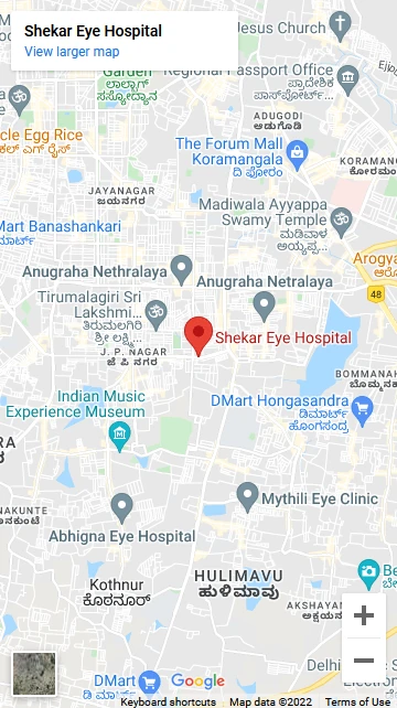 Shekar Eye Hospital Location, Bangalore