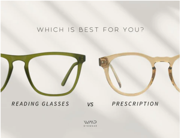 Prescription vs Glasses Reading Glasses