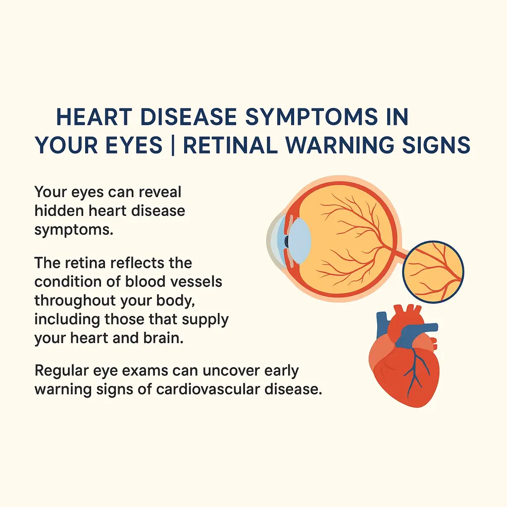 Heart disease symptoms in your eye
